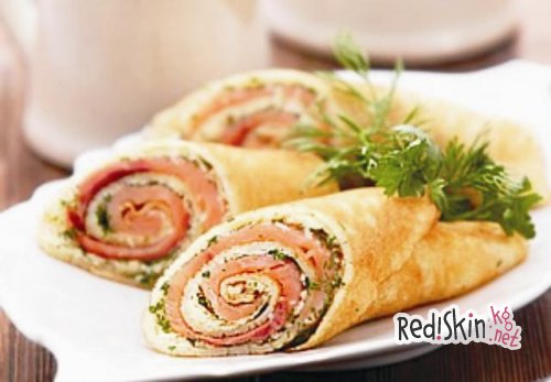 Новогодние мешочки с форелью