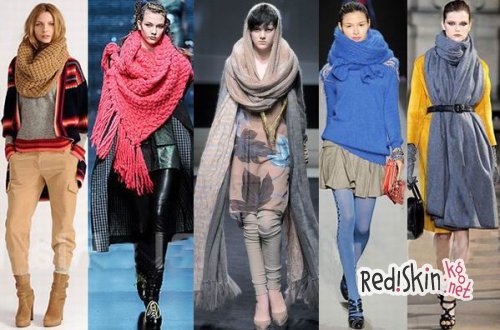 Носим модные шарфы