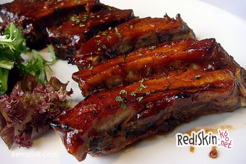 Бараньи ребрышки в кисло-сладком соусе