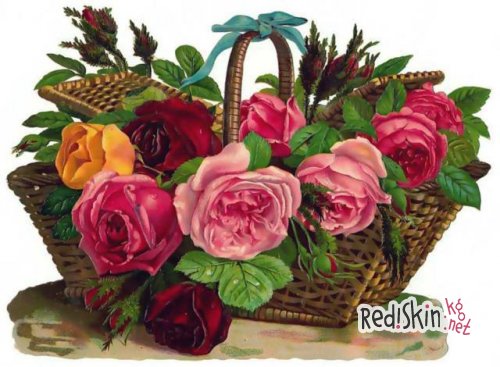 Букет в корзине — оригинально и практично