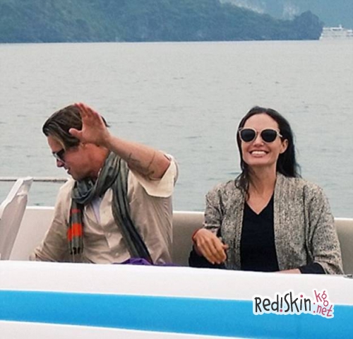 Анджелина Джоли и Брэд Питт не унывают из-за того, что их совместный фильм "Лазурный берег" провалился в прокате