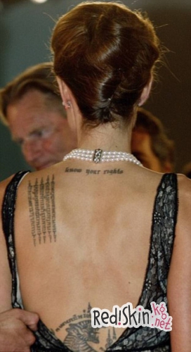 Анджелина Джоли не изменяет своим увлечениям: Актриса сделала новую татуировку