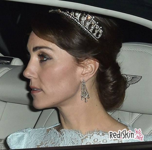 Герцогиня Кембриджская появилась в любимой тиаре принцессы Дианы Lover's Knot