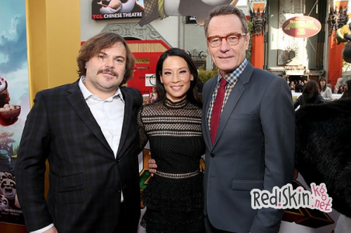 Анджелина Джоли, Джек Блэк, Кейт Хадсон и другие звезды на премьере мультфильма "Кунг-фу Панда 3"