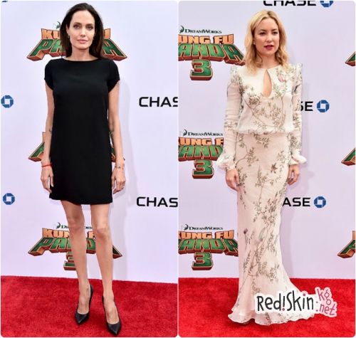 Анджелина Джоли, Джек Блэк, Кейт Хадсон и другие звезды на премьере мультфильма "Кунг-фу Панда 3"