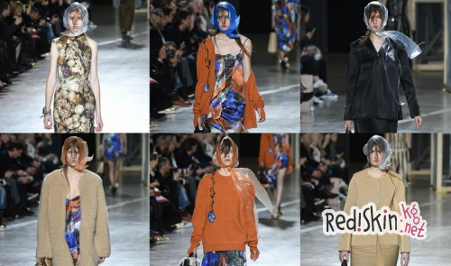 Целлофан на голову - модная идея от британского дизайнера новой волны Кристофера Кейна