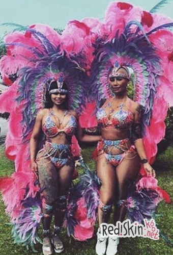 Эмбер Роуз и Блэк Чайна на Карнавале Тринидада