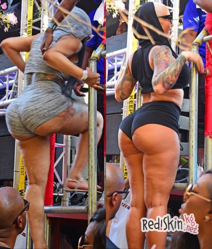 Эмбер Роуз и Блэк Чайна на Карнавале Тринидада