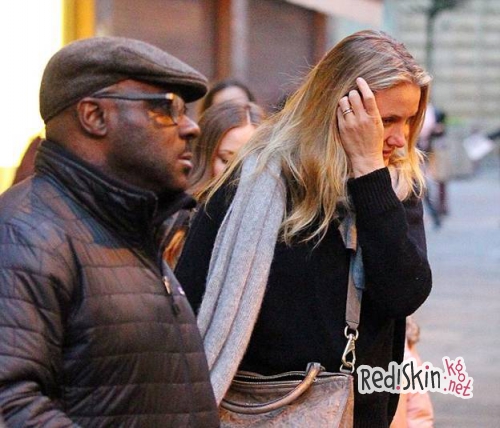 Кэмерон Диаз и Николь Ричи в Манчестере