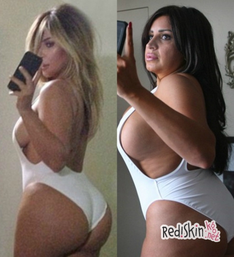 Мерседес Джавид повторила откровенную фотосессию Ким Кардашьян