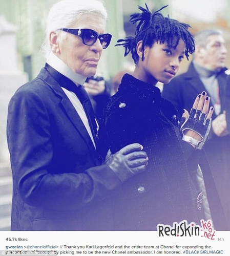 Дети знаменитостей: Уиллоу Смит названа новым лицом известного французского Дома моды Chanel