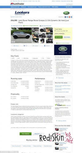 Виктория Бекхэм продает свой Range Rover Evoque, наездив на нем за три года около 2250 км